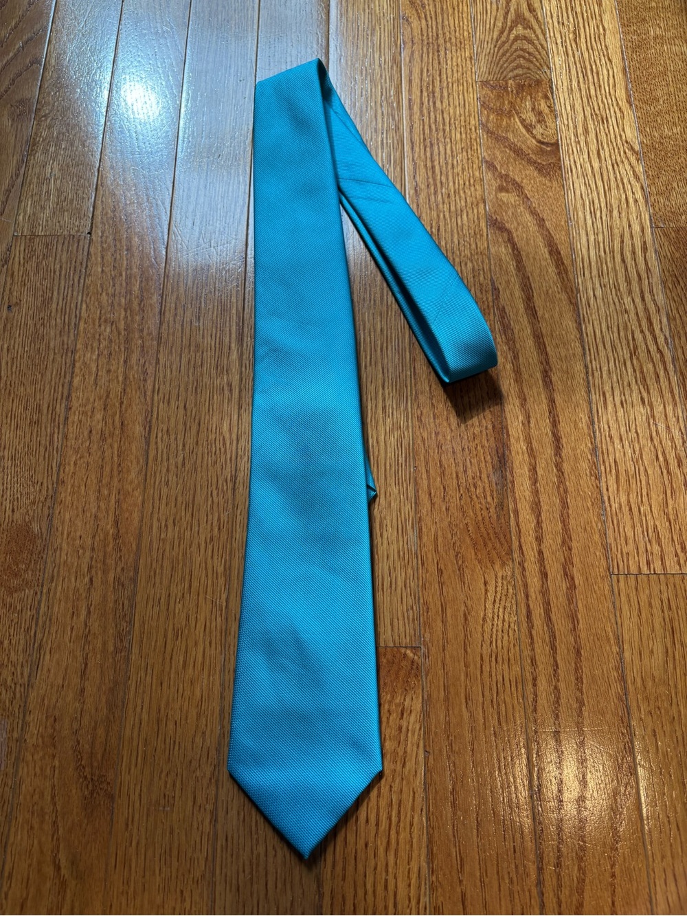 Classic Teal Men's Tie - Smooth Solid Neck Tie